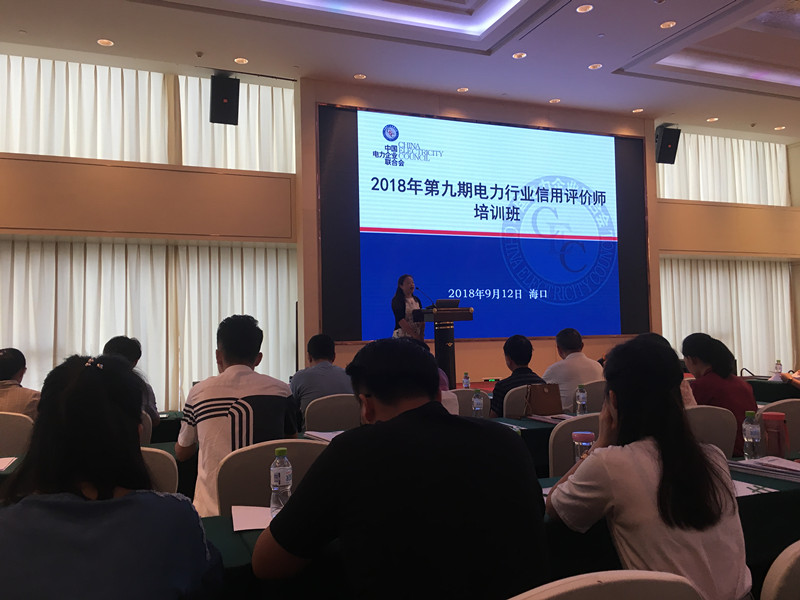 黄盛参加《2018年第九期电力行业信用评价师培训班》的心得体会